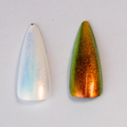 ISH09 - Coral-Gold Iridescent Shimmer, photo 9