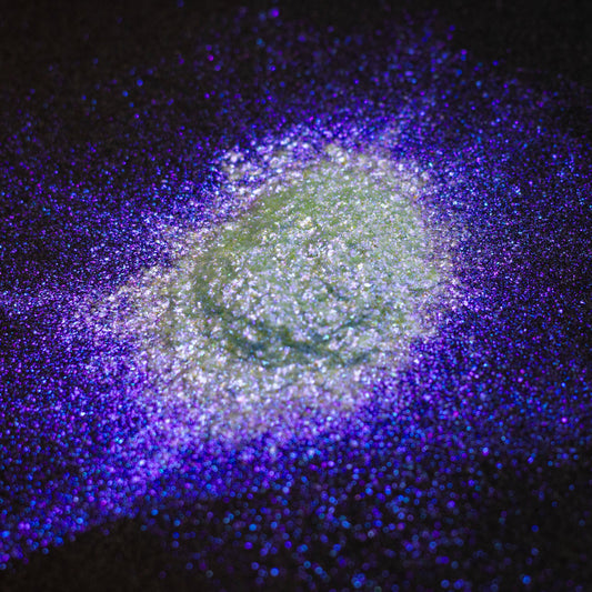 Sky Blue-Indigo Aurora Shimmer (Large Particle), photo 6