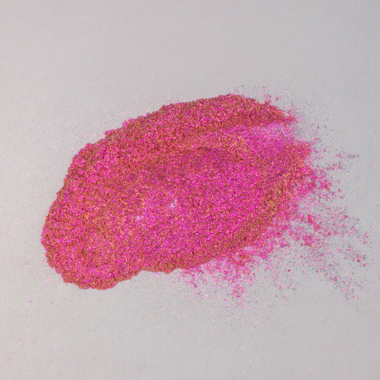 Hot Pink-Gold Aurora Shimmer (Large Particle), photo 7