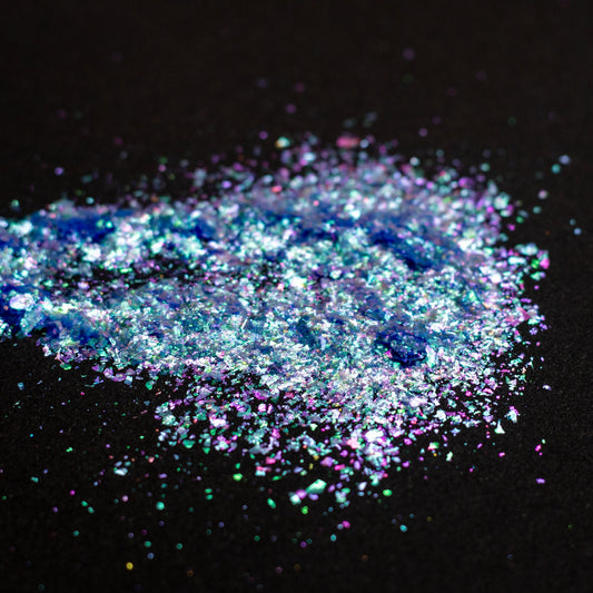 Royal Blue-Turquoise Aurora Flakes, photo 8