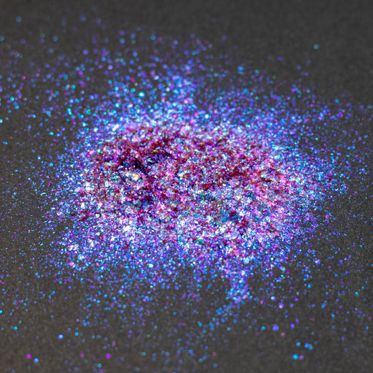 Ice Blue-Cyan-Magenta Aurora Flakes, photo 9