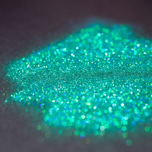 Jade Green Holographic Fine Glitter, photo 2