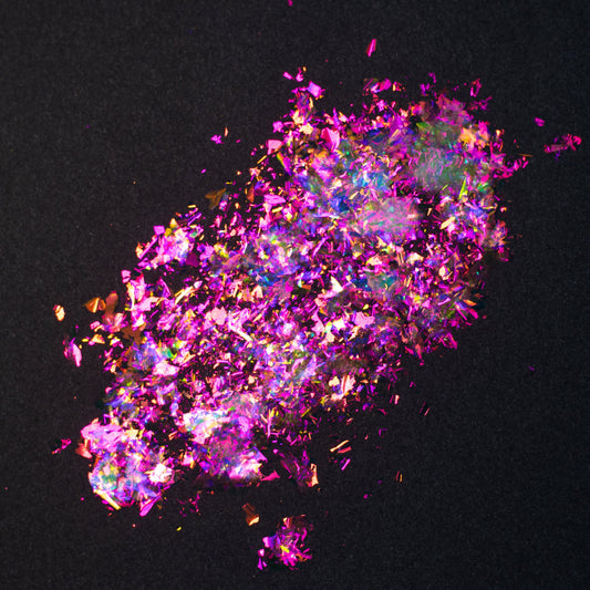 Pink-Gold-Green Iridescent Flakes, photo 7