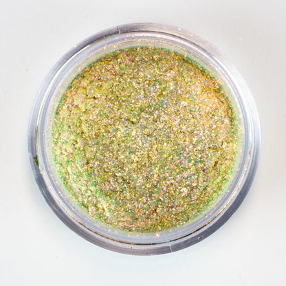 Champagne Red-Gold-Green Aurora Shimmer, photo 5