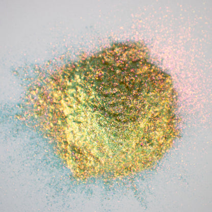 Champagne Red-Gold-Green Aurora Shimmer, photo 7