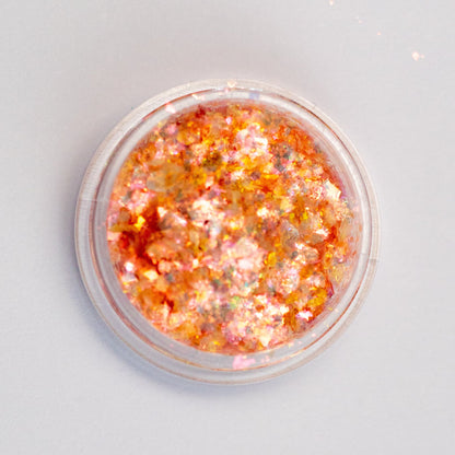 Coral-Orange-Gold Aurora Flakes, photo 17