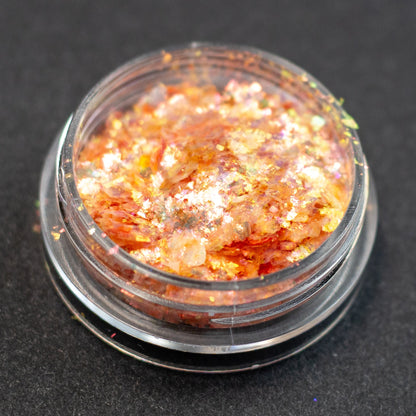 Coral-Orange-Gold Aurora Flakes, photo 21