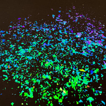 Green-Cyan-Copper Chameleon Flakes, photo 14