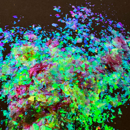 Green-Cyan-Copper Chameleon Flakes, photo 15