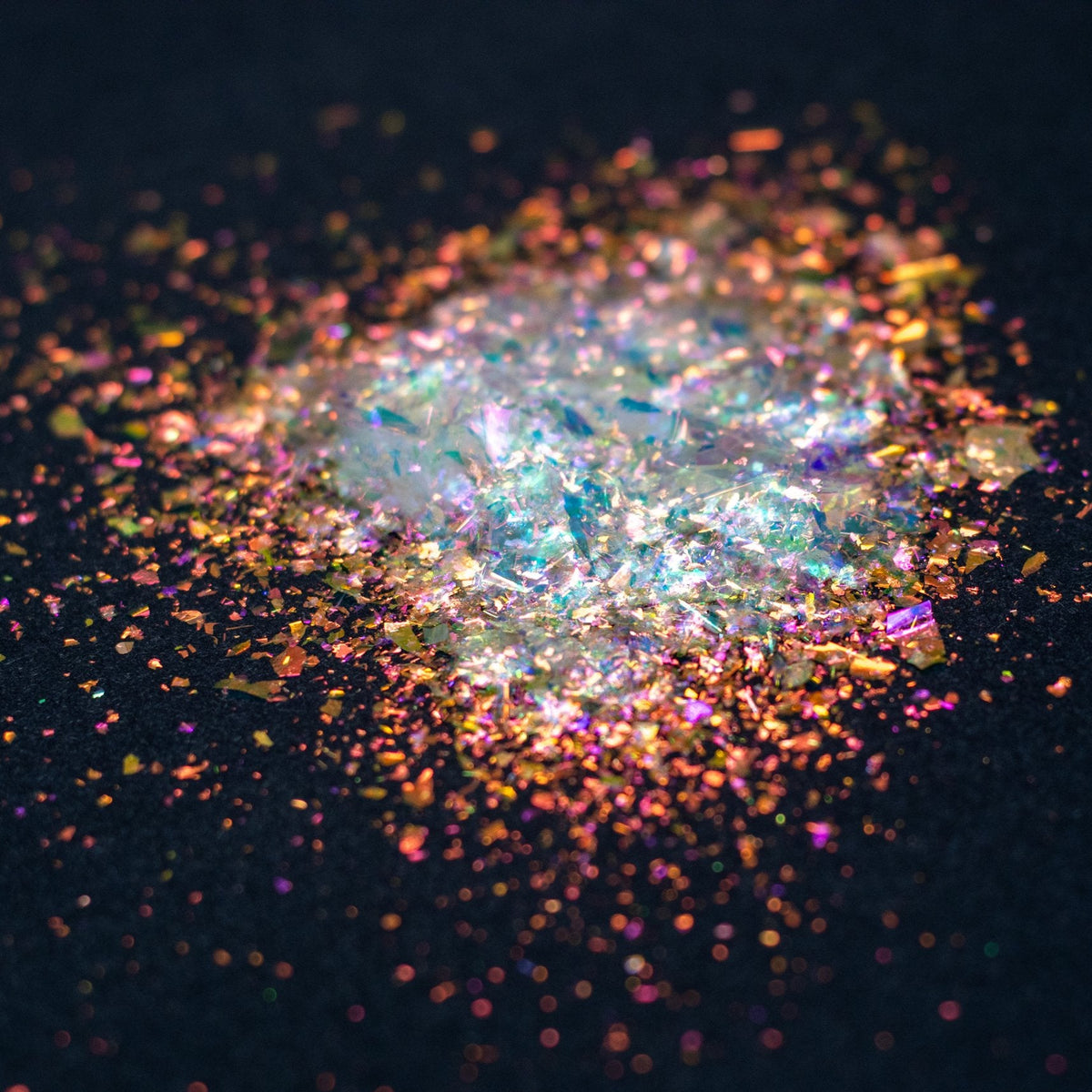 Magenta-Orange-Gold Iridescent Flakes, photo 19