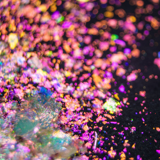 Magenta-Orange-Gold Iridescent Flakes, photo 30
