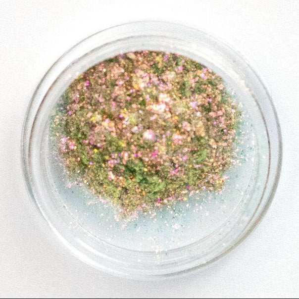 Champagne Red-Gold-Green Aurora Shimmer, photo 1