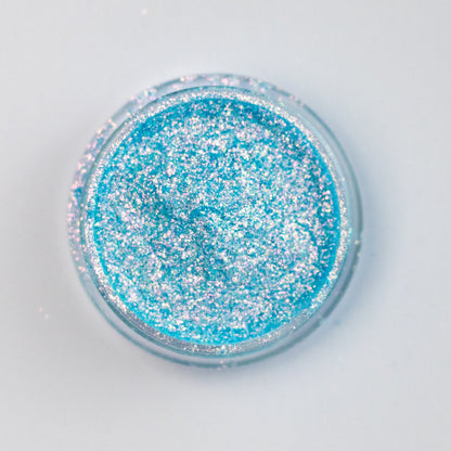 Sky Blue Pink-Green-Gold Aurora Shimmer, photo 1