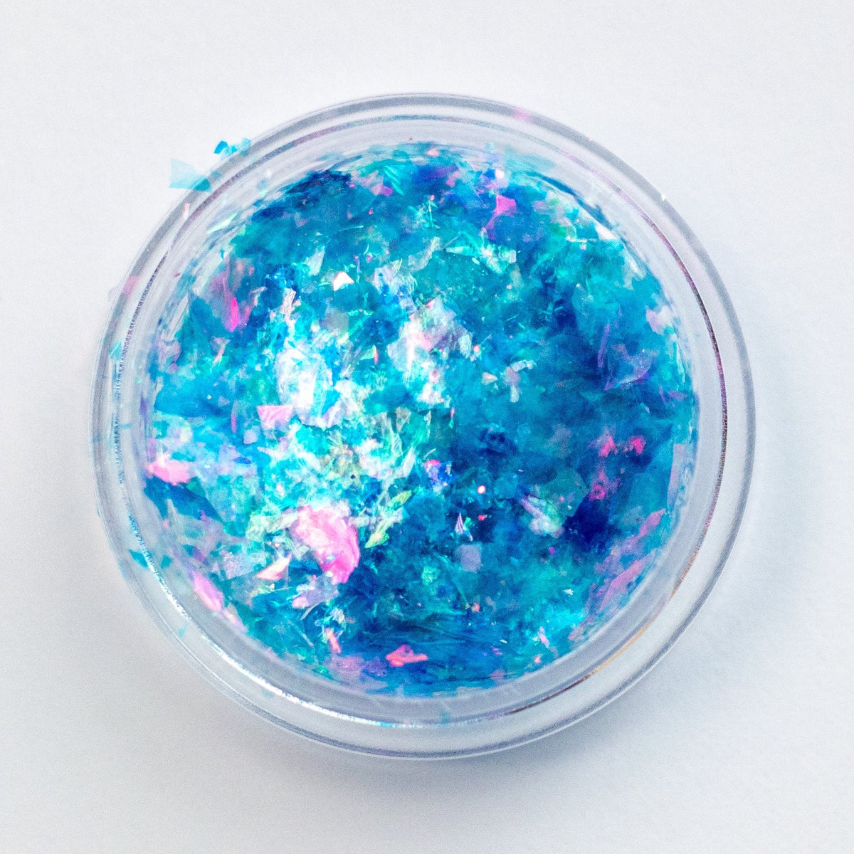 Azure Blue-Pink Aurora Flakes, photo 1