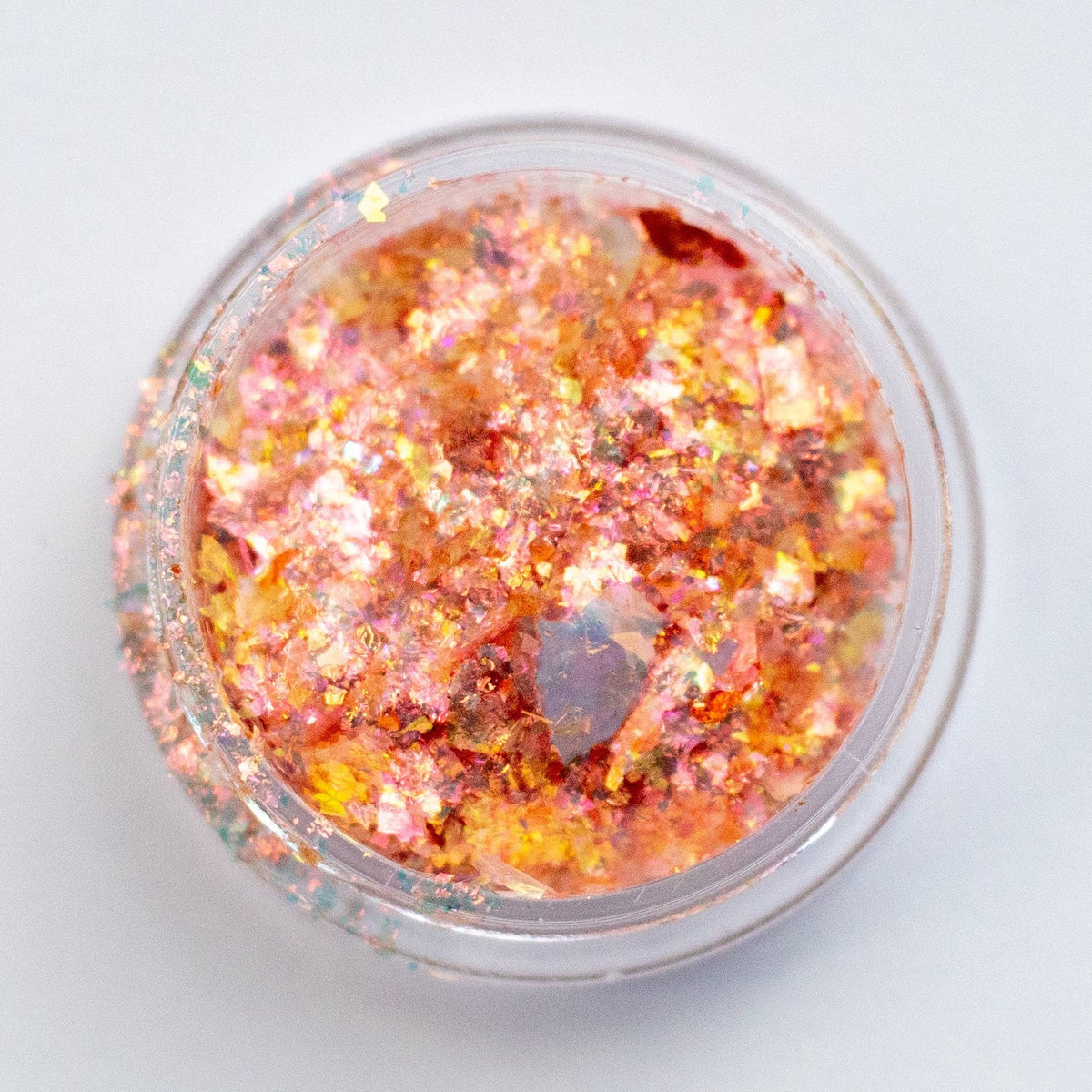 Coral-Orange-Gold Aurora Flakes, photo 1