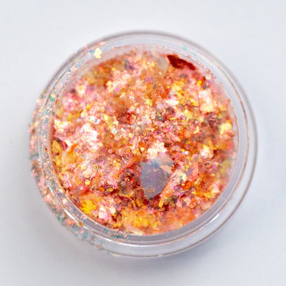 Coral-Orange-Gold Aurora Flakes, photo 1
