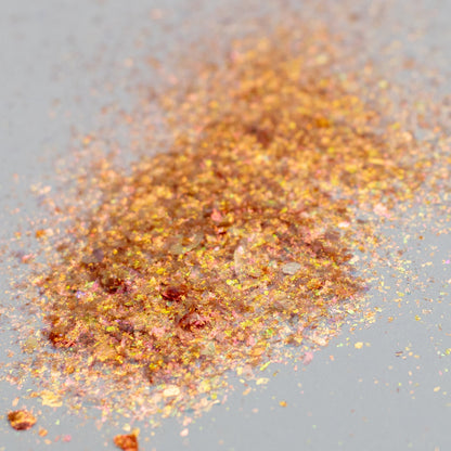 Coral-Orange-Gold Aurora Flakes, photo 14