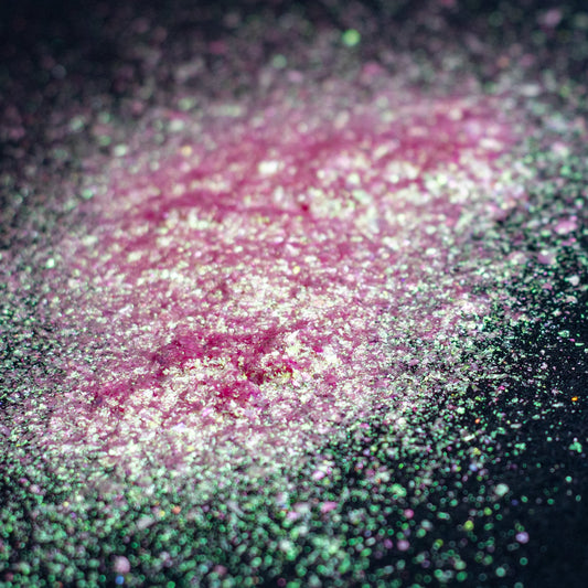 Hot Pink-Gold Aurora Flakes, photo 11