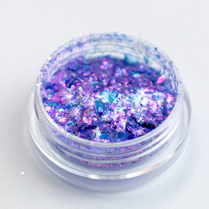 Periwinkle Blue-Purple-Teal Aurora Flakes, photo 2