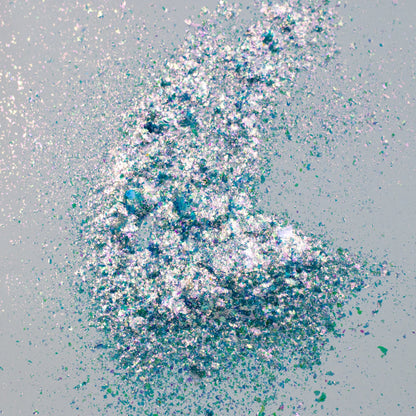 Sky Blue-Green-Pink Aurora Flakes, photo 11