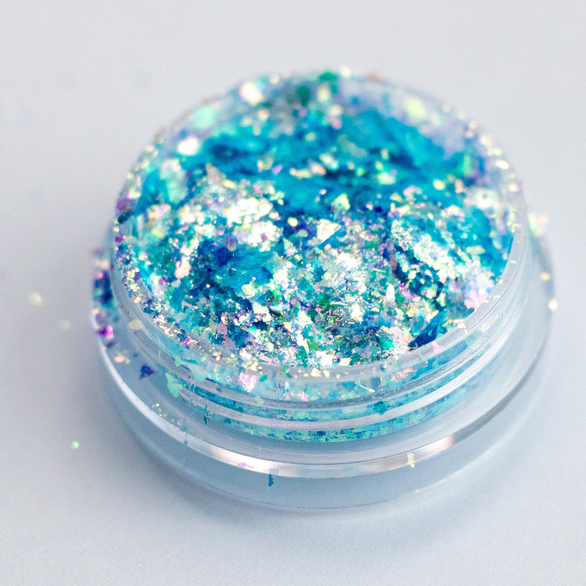 Sky Blue-Green-Pink Aurora Flakes, photo 2