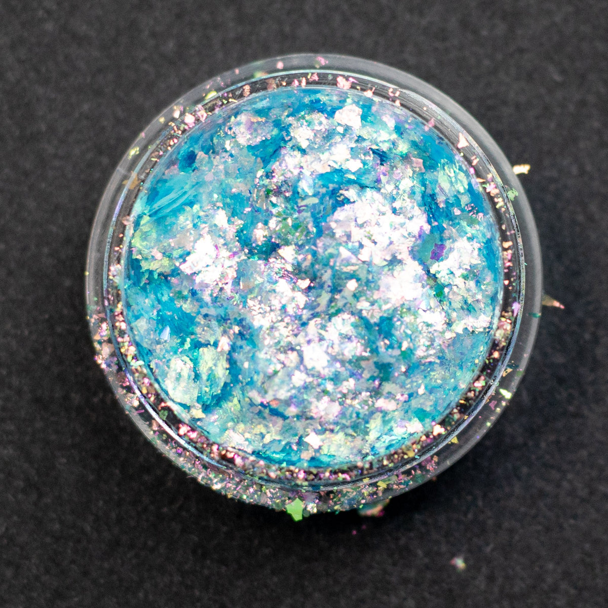 Sky Blue-Green-Pink Aurora Flakes, photo 4