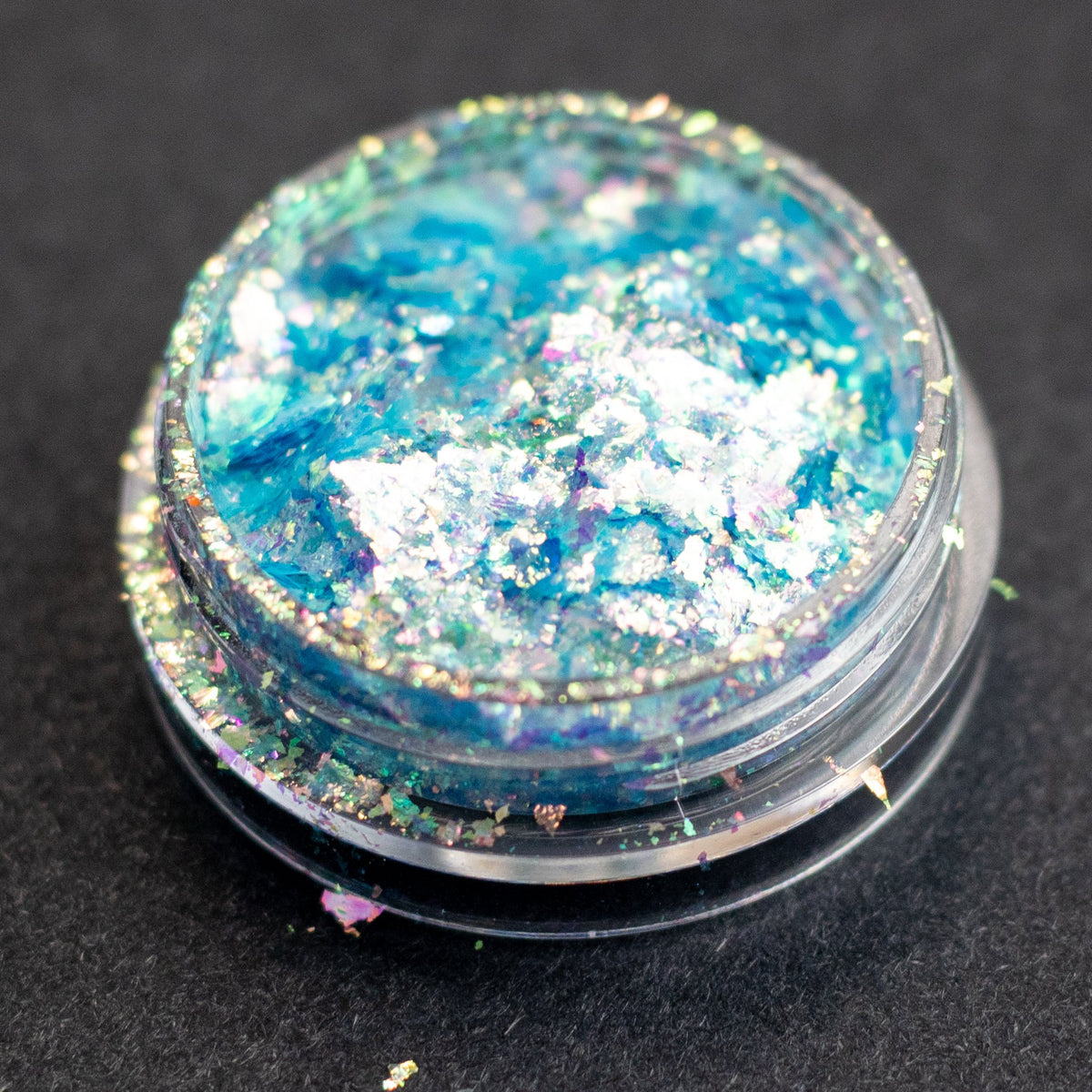 Sky Blue-Green-Pink Aurora Flakes, photo 5