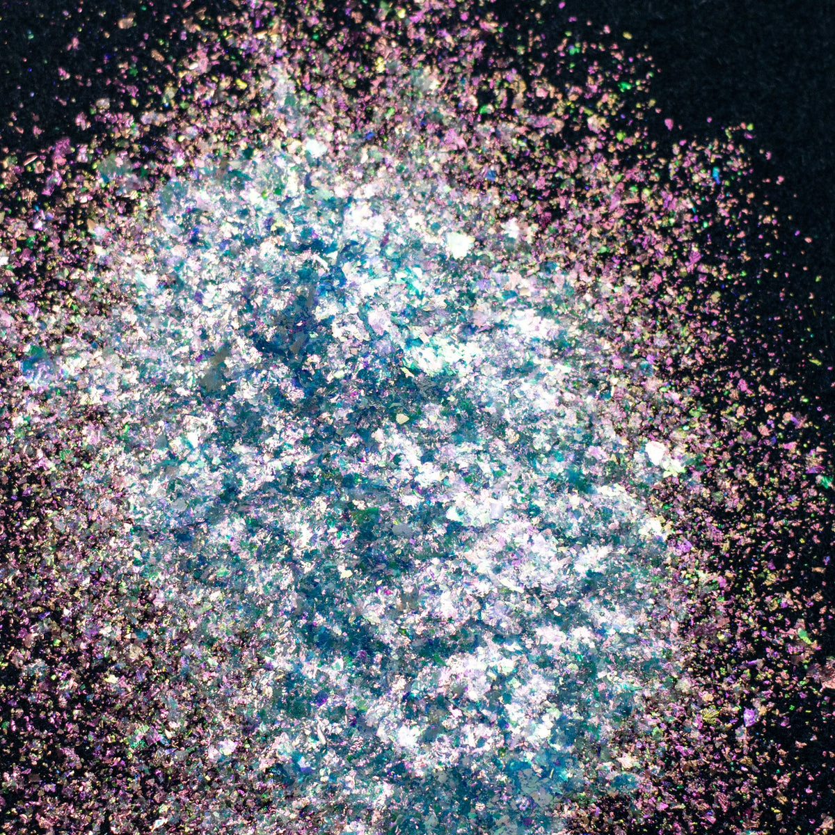 Sky Blue-Green-Pink Aurora Flakes, photo 7
