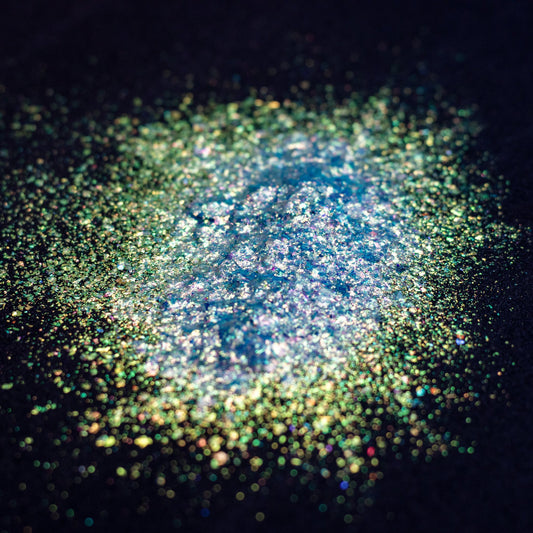 Sky Blue-Green-Pink Aurora Flakes, photo 8