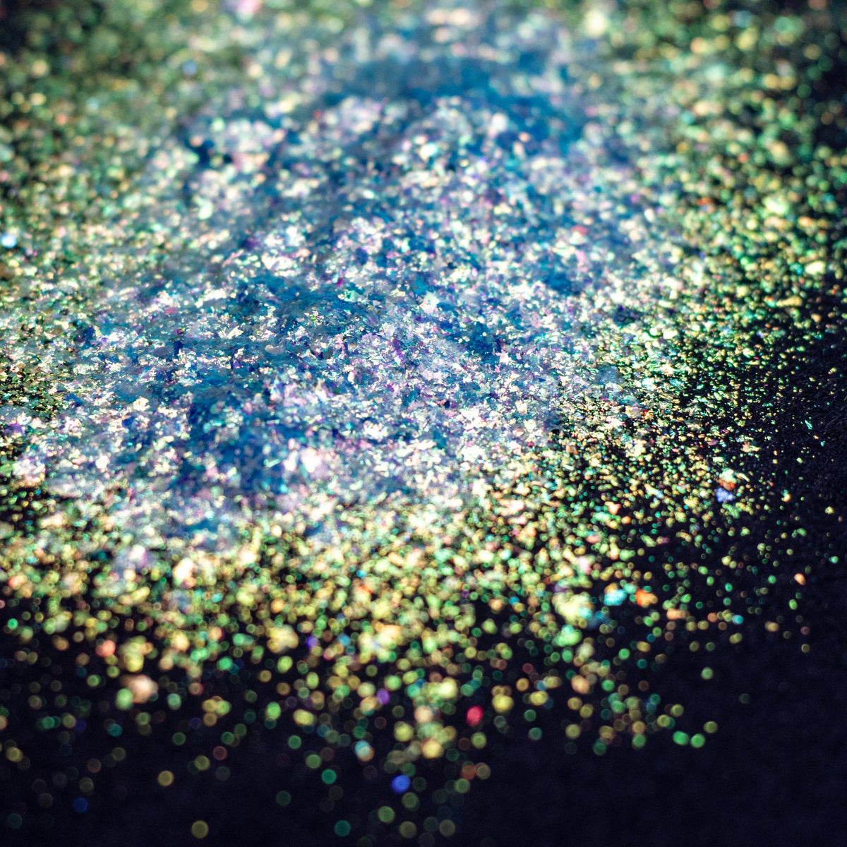 Sky Blue-Green-Pink Aurora Flakes, photo 9