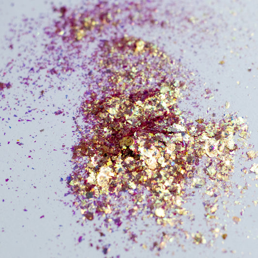 Rose Gold-Champagne Aurora Flakes, photo 11