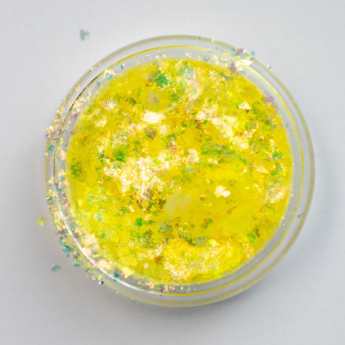 Lemon Yellow-Green Aurora Flakes, photo 1