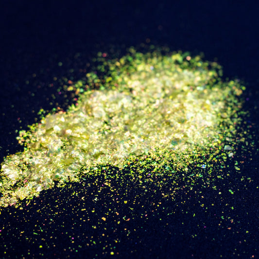 Lemon Yellow-Green Aurora Flakes, photo 10