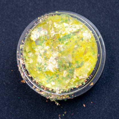 Lemon Yellow-Green Aurora Flakes, photo 4