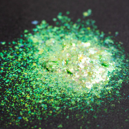 Spring Green-Gold Aurora Flakes, photo 10