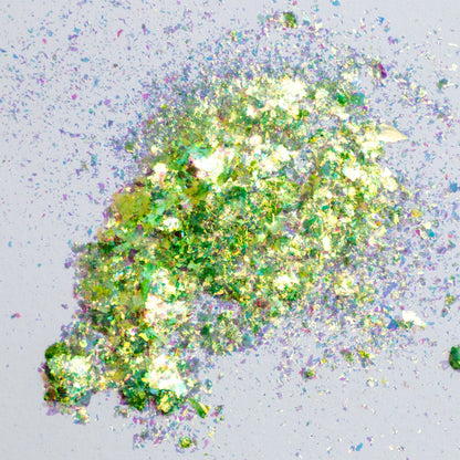 Spring Green-Gold Aurora Flakes, photo 12