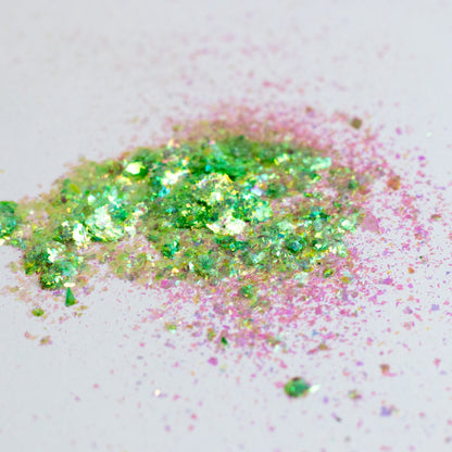 Spring Green-Gold Aurora Flakes, photo 13