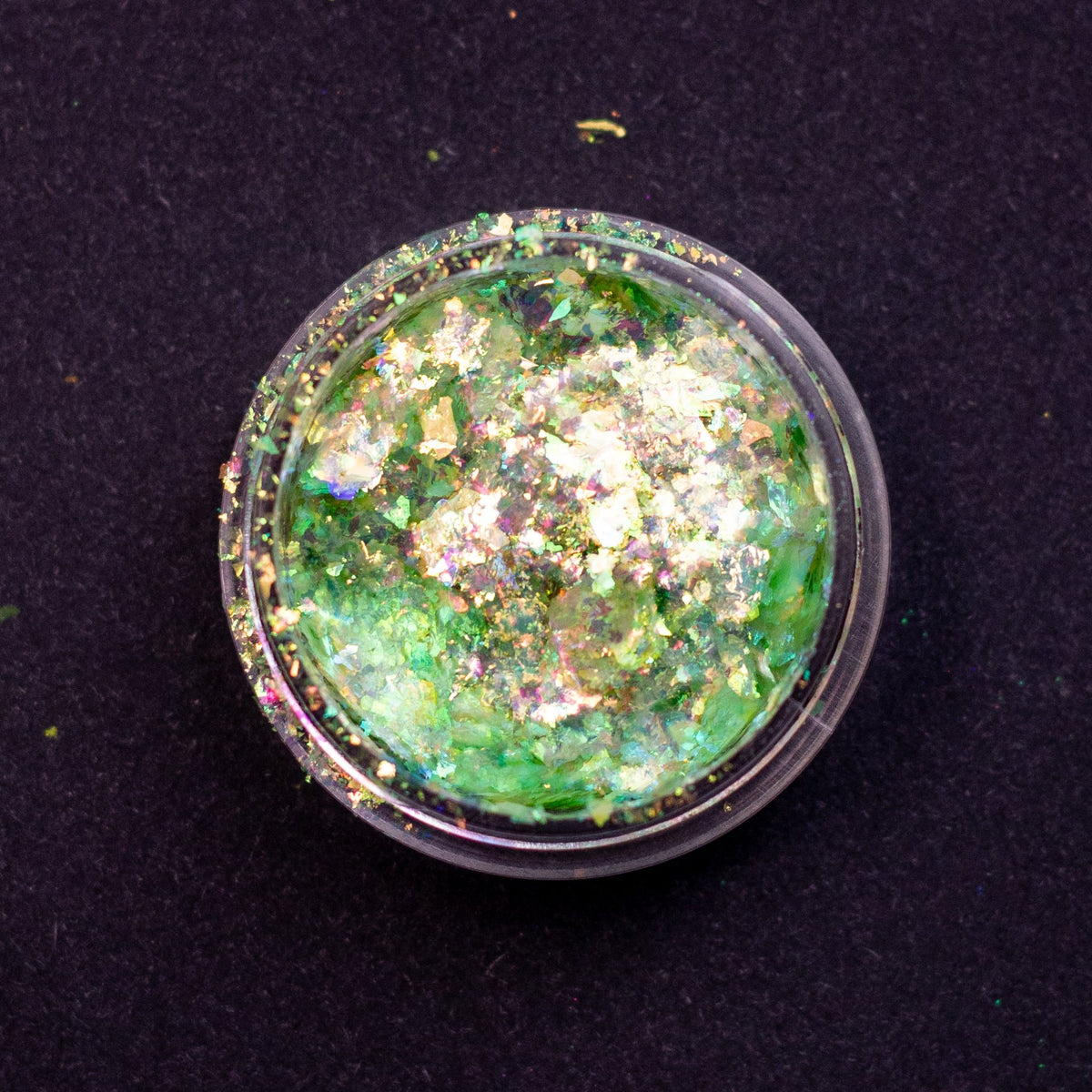 Spring Green-Gold Aurora Flakes, photo 5