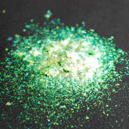 Spring Green-Gold Aurora Flakes, photo 9