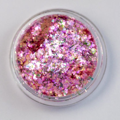 Pink Rose Gold Aurora Flakes, photo 1