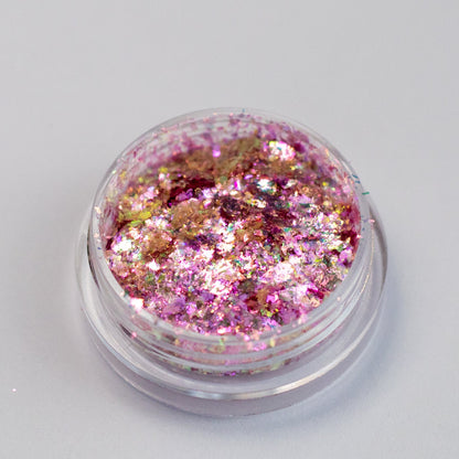 Pink Rose Gold Aurora Flakes, photo 2