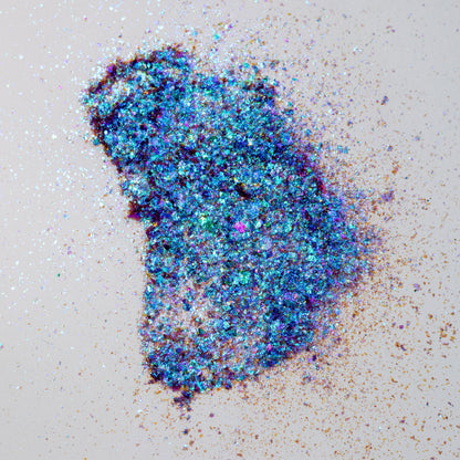 Ice Blue-Cyan-Magenta Aurora Flakes, photo 10