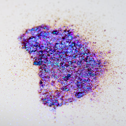 Ice Blue-Cyan-Magenta Aurora Flakes, photo 11