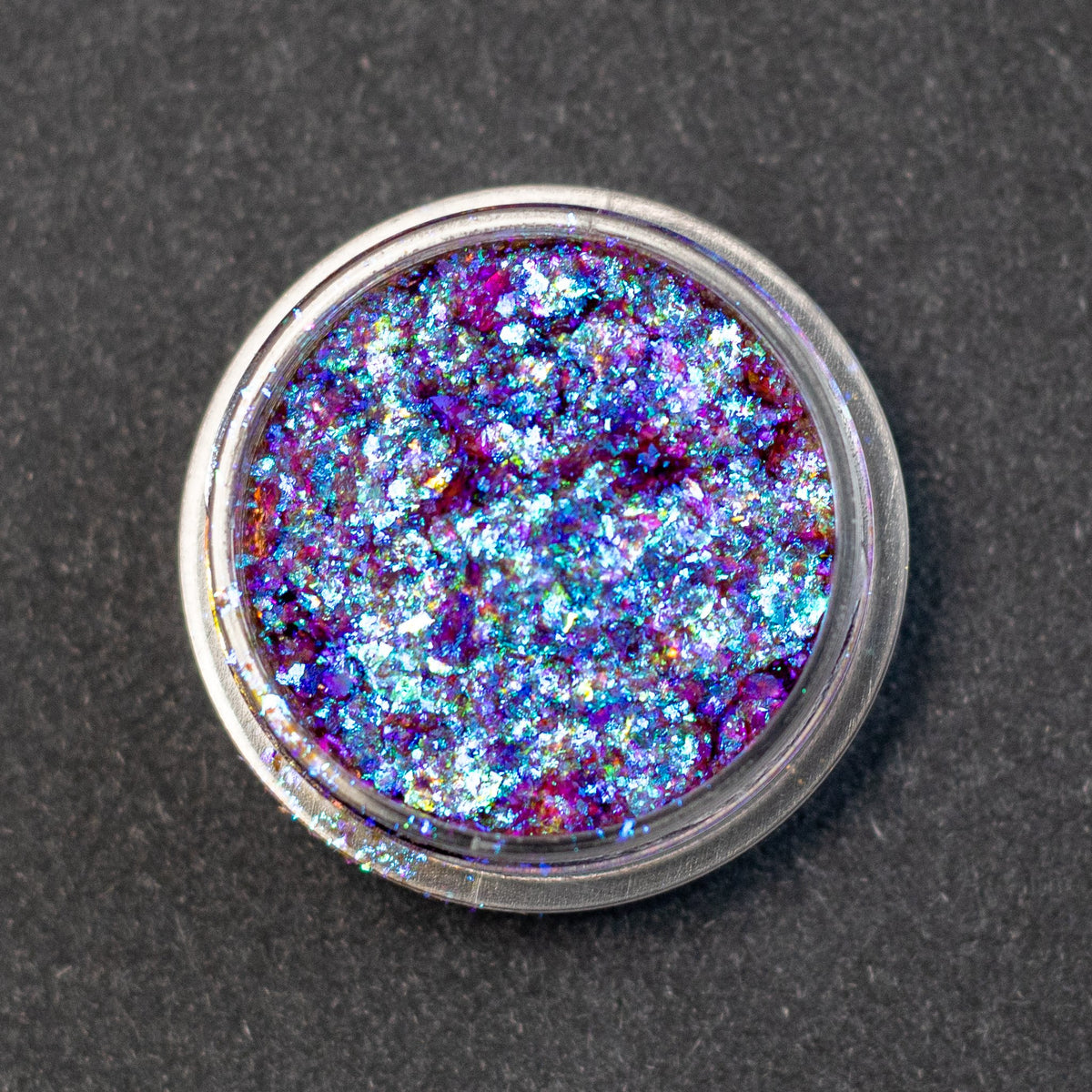 Ice Blue-Cyan-Magenta Aurora Flakes, photo 5
