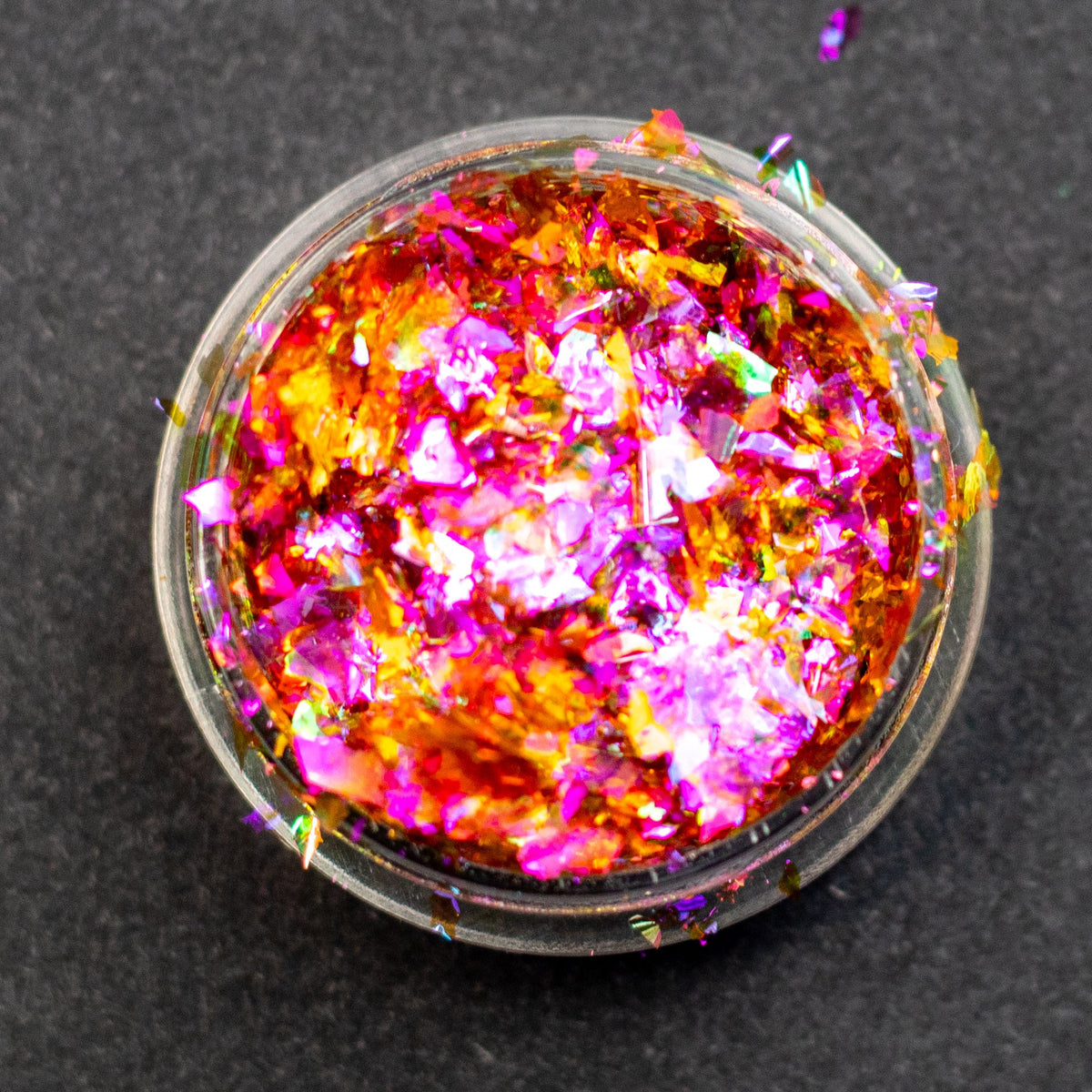 Magenta-Gold-Green Chameleon Flakes, photo 3