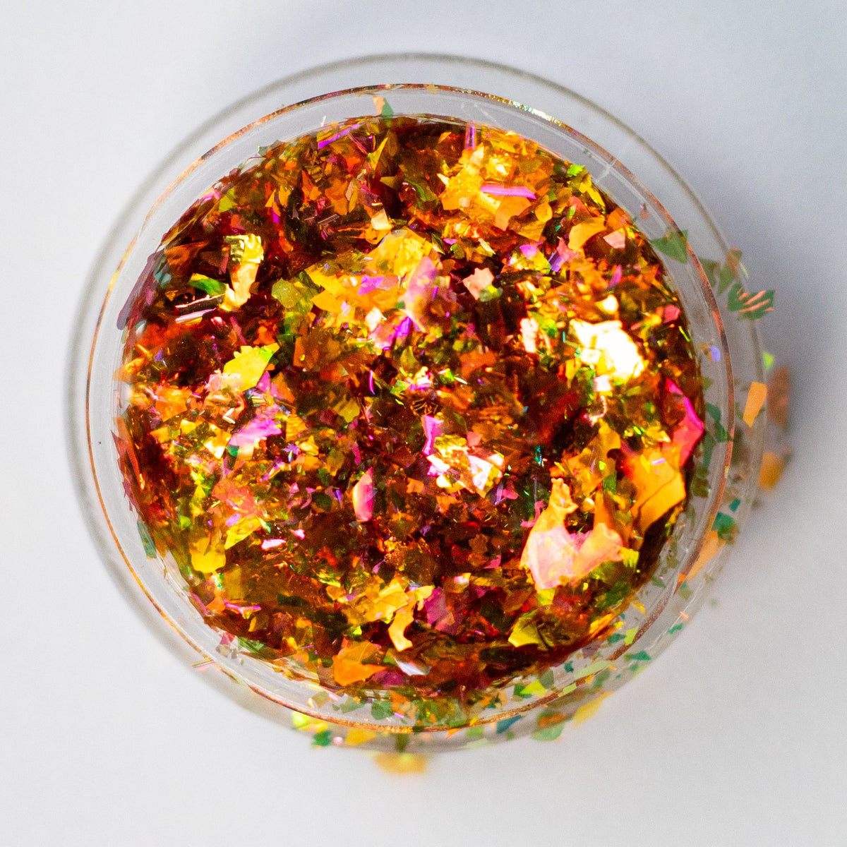 Gold-Amber-Magenta Chameleon Flakes, photo 1