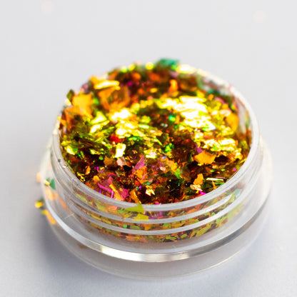 Gold-Amber-Magenta Chameleon Flakes, photo 3