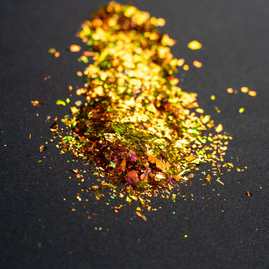 Gold-Amber-Magenta Chameleon Flakes, photo 8