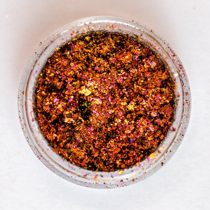 Orange-Copper-Gold Chameleon Flakes, photo 1