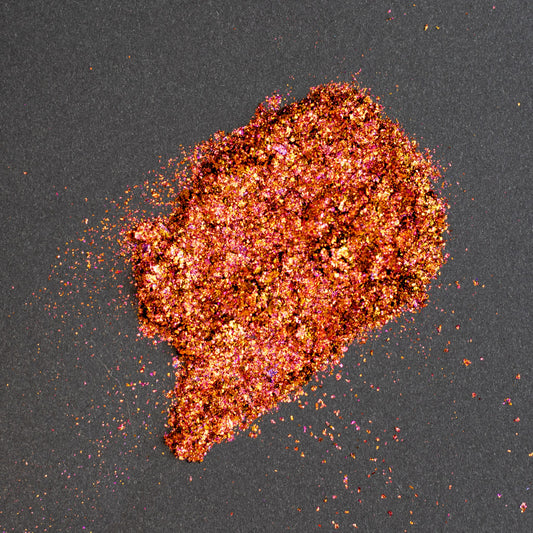 Orange-Copper-Gold Chameleon Flakes, photo 6